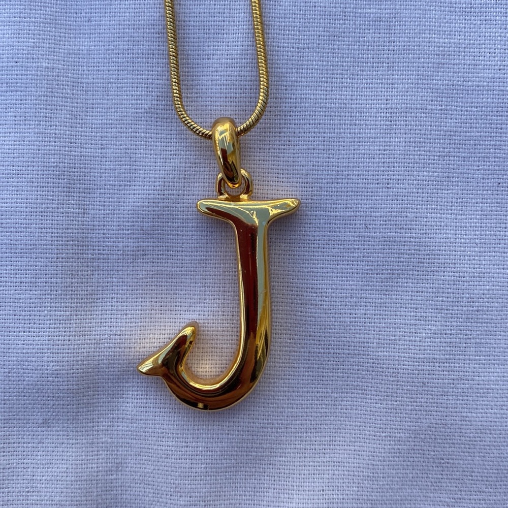 J initial Necklace - Picture 5 of 5